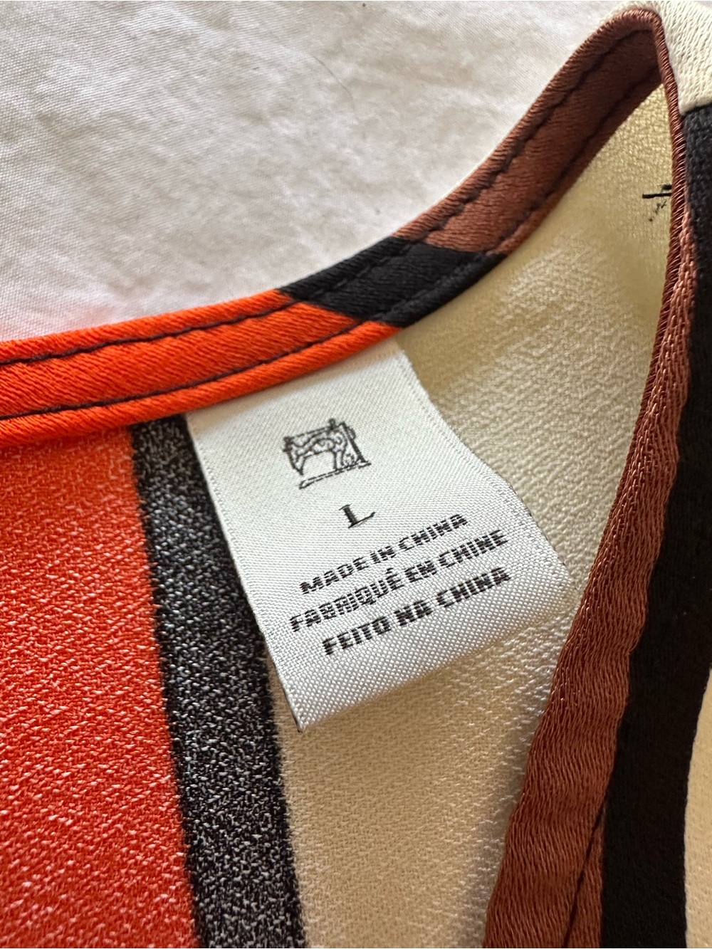 Scotch & Soda V-Neck Dress in Orange, Brown & Cream - Cleveland Browns! - Picture 8 of 15